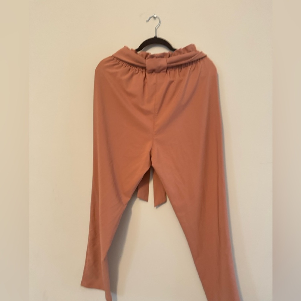 Grace Karin Women's Brown Paper Bag Waist Pants - Picture 3 of 3
